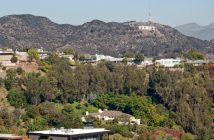 The Hollywood Sign as seen from the trail in Runyon Canyon Park. (wikipedia.com)