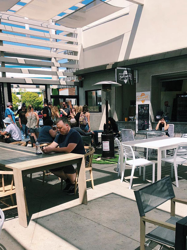 Trade Food Hall in Irvine offers concept food in a casual and comfortable setting. (Kristin Torres)