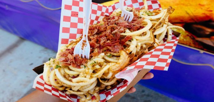 14 OC Fair delicacies that will make foodies go wild Rich bacon and onions embellishing fair food. (Michael Saechang/ Flickr)