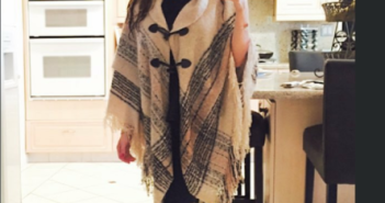 Alexandra Vivienne sports her poncho