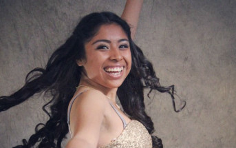 High school student who recieved donated dress. Photo courtesy of Prom Project