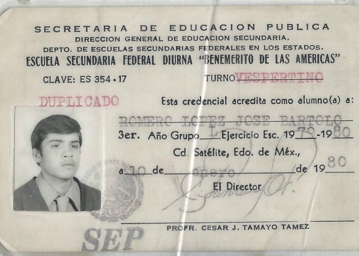 My father's school ID