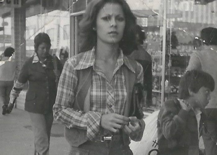My mother walking down the streets of Tijuana taken in 1978