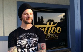"Without my heart taking a crap on me, I wouldn't be where I am today," says Kyle Blackburn, head piercer and tattoo apprentice at True at Heart Tattoo Shop. (Photo by: Jenna Sergeant)