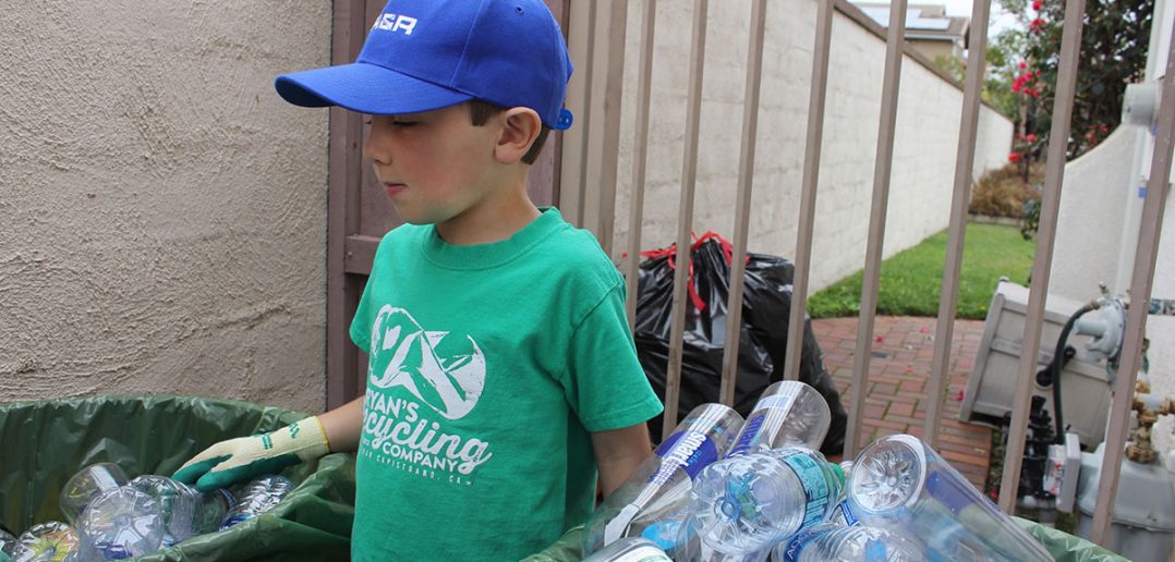 “I like to recycle because then bottles and cans won’t go into the ocean, and then animals won’t get sick and they won’t die,” Hickman says. (Taya Buehler-Reagan)