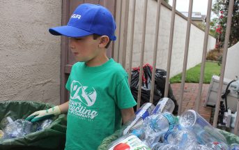 “I like to recycle because then bottles and cans won’t go into the ocean, and then animals won’t get sick and they won’t die,” Hickman says. (Taya Buehler-Reagan)