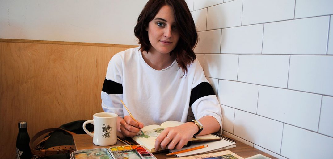 Sophia Branstrom, freelancing illustrator, creates anything from tattoo designs to coffee tables for her clients. (Jenna Ross)