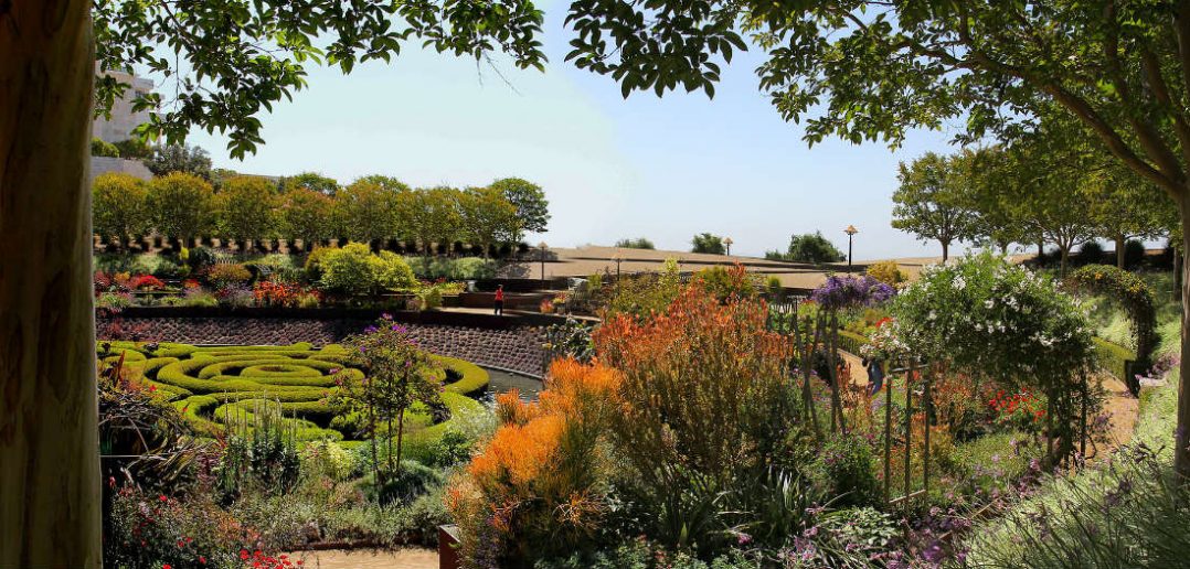 The 134,000-square-foot Central Garden at the Getty Center is the work of artist Robert Irwin. (Slices of Light/flickr. Used with a CC BY-NC-ND 2.0 license)
