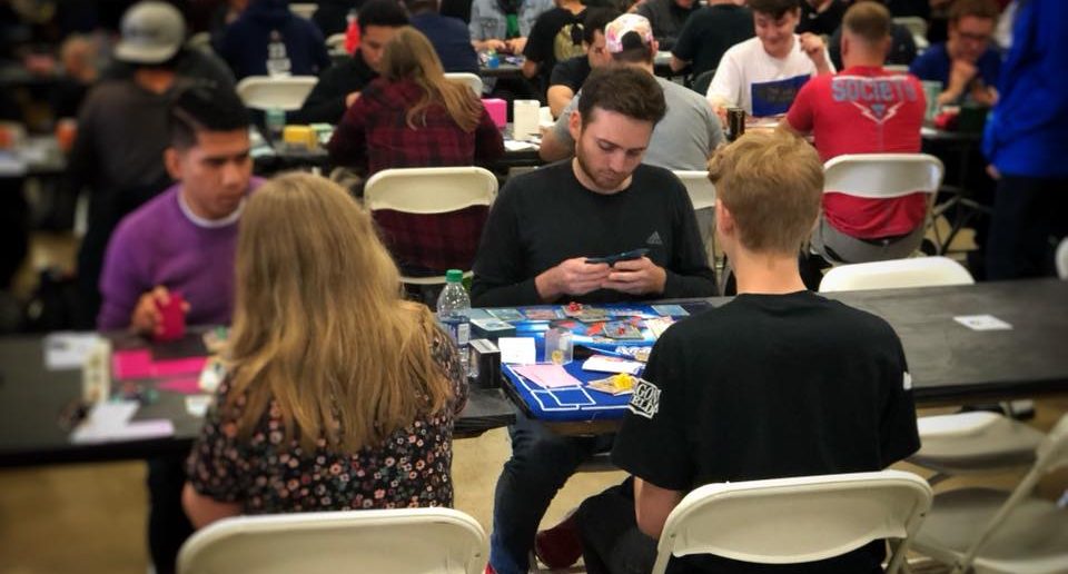 Andrew Munoz competes in the 2018 Pokemon Regional Championship Tournament in Costa Mesa Saturday, March 3. (courtesy of Jeff Stratford)