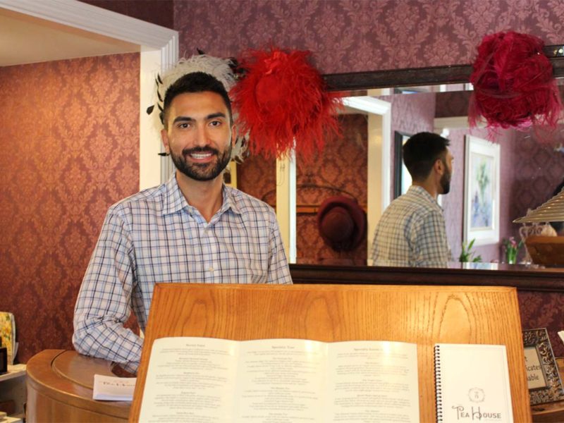 Damian Niccola, present owner and manager of the tea house. (Celeste Espinoza)